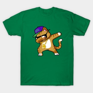 Dabbing Cat Funny Shirt Dab Hip Hop Dabbing Kitten T-Shirt